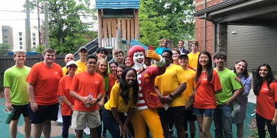 Protective Life interns at Ronald McDonald House